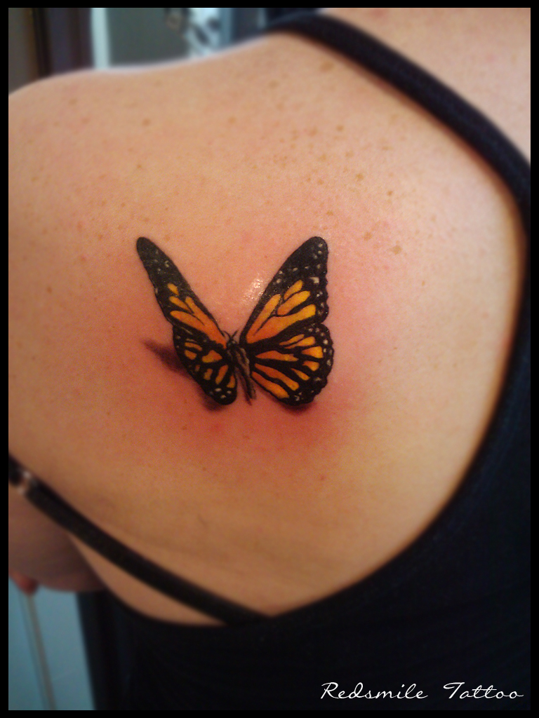 3d Butterfly Tattoo Design - TutorialChip