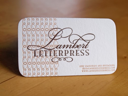 25 Inspiring Letterpress Business Cards Examples - TutorialChip