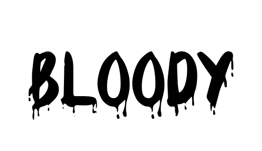 Scariest word. Шрифт Bloody. Black and Bloody Fon.
