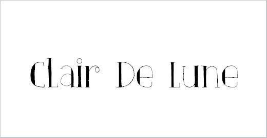 DK Clair De Lune Font