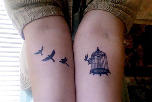   Birdcage tattoo Cage tattoos Girly tattoos