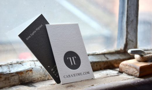 Embossed Text Business Card
